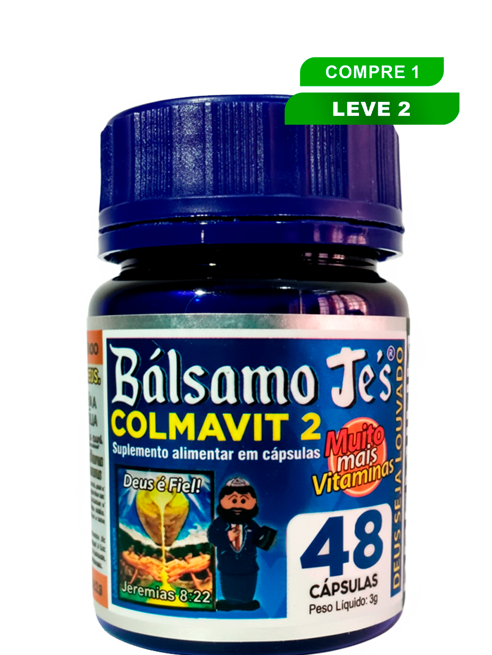 Bálsamo Jé's 48caps - Compre 1 leve 2.