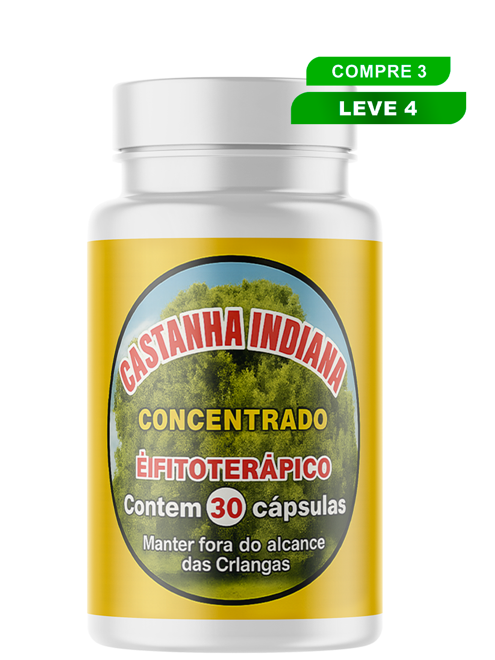 Castanha Indiana - Compre 3 leve 4.