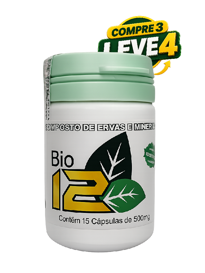 Bio 12 Zerador - Kit 4 Frascos - Suplemento Natural com Vitaminas
