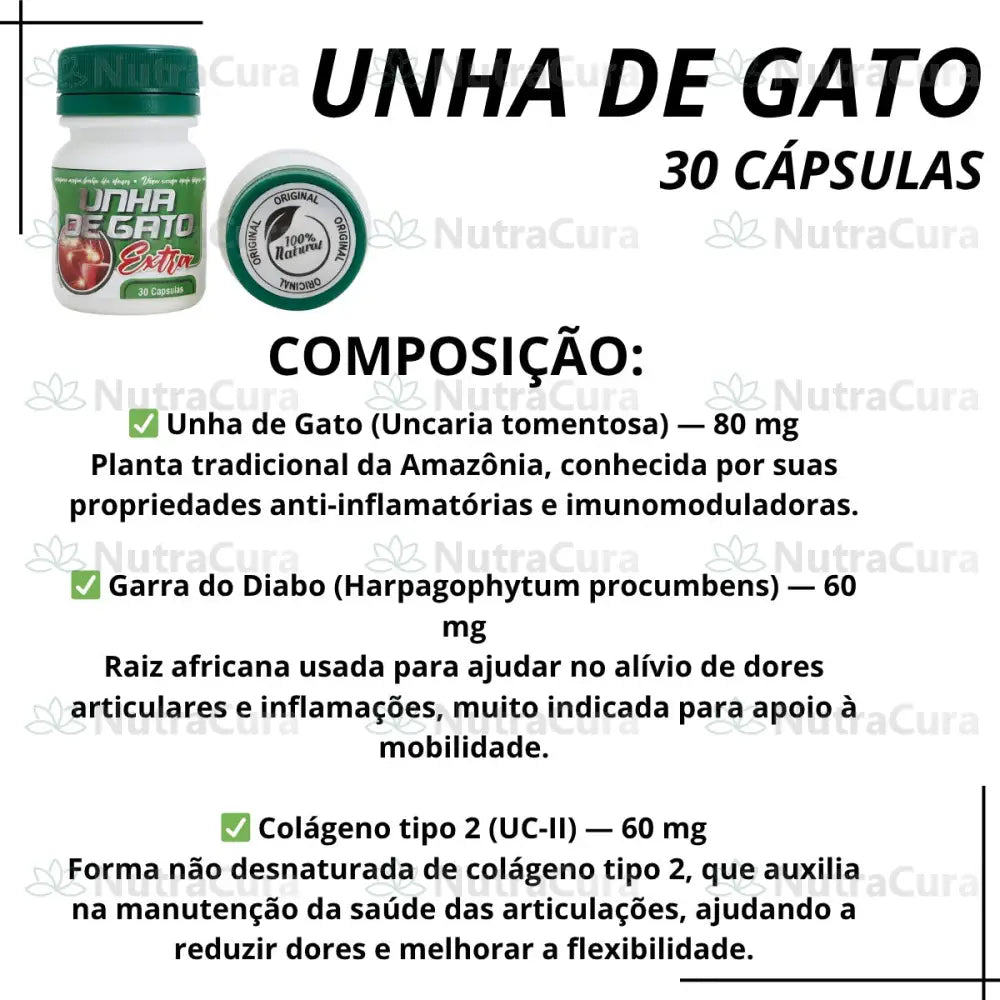 Unha de Gato - 10 Unidades.