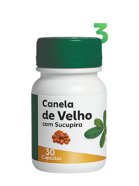 Canela de Velho com Sucupira - Kit 3 Frascos
