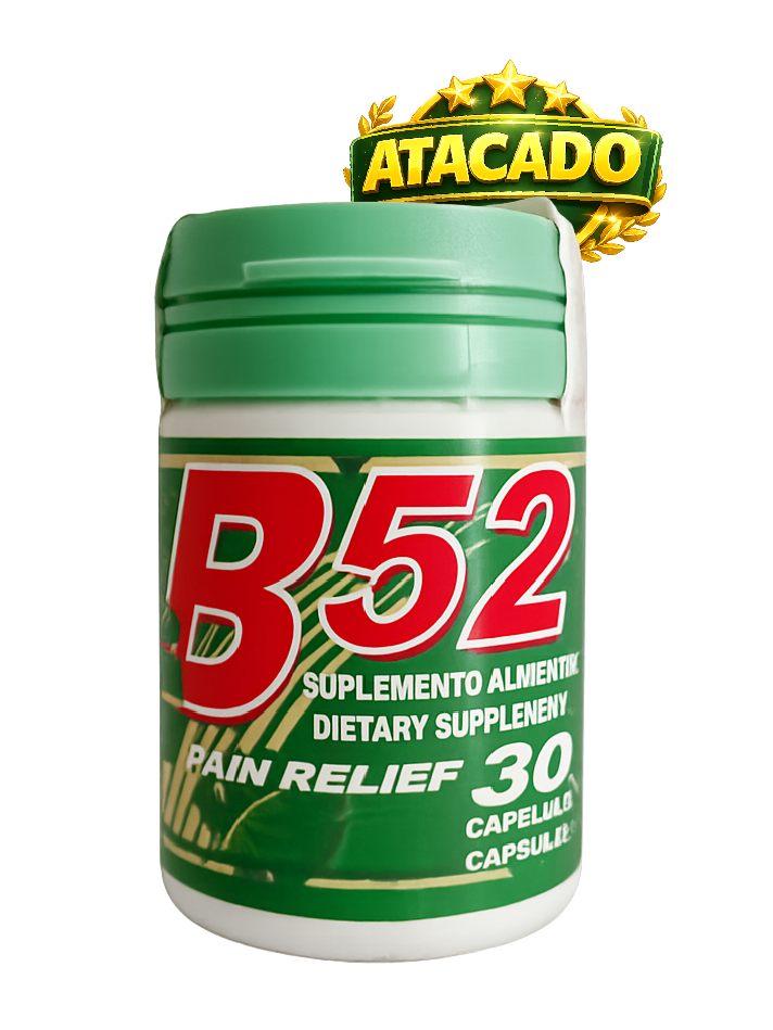 B52 Pain Relief - Kit 10 Frascos Atacado - Suplemento Natural