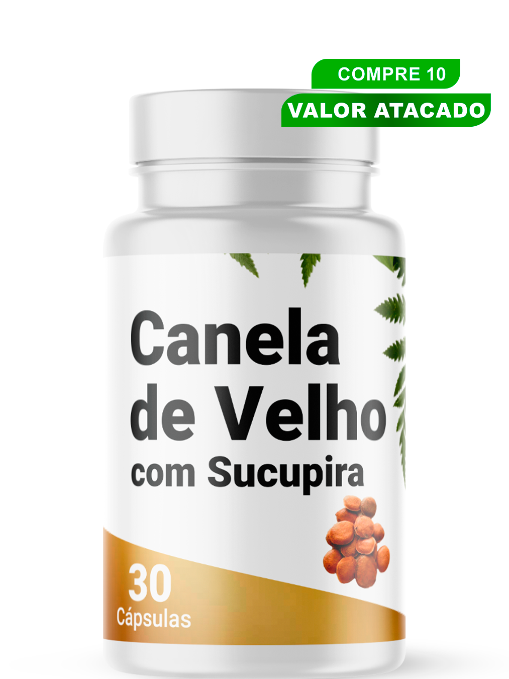 Canela de Velho com Sucupira - 10 Unidades.