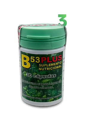 B53 Plus - Kit 3 Frascos - Suplemento Natural