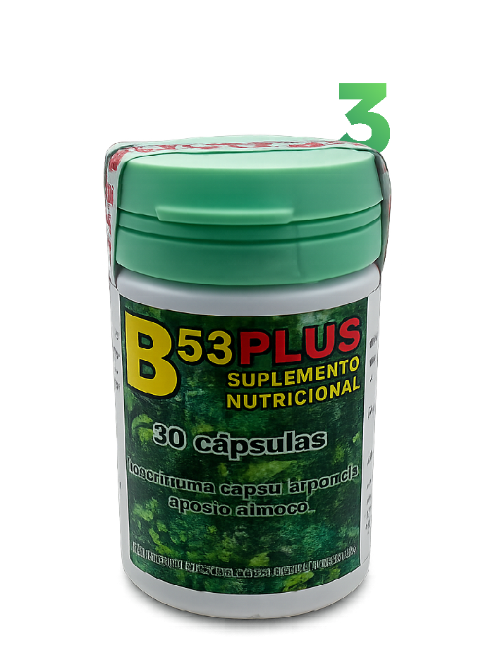 B53 Plus - Kit 3 Frascos - Suplemento Natural