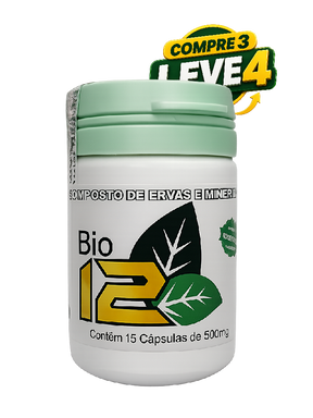 Bio 12 Zerador - Kit 4 Frascos - Suplemento Natural com Vitaminas