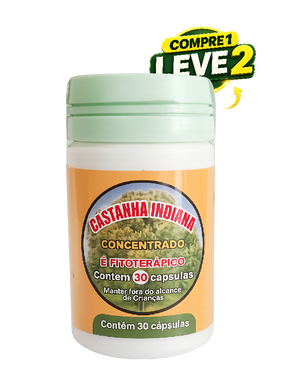 Castanha Indiana - Kit 2 Frascos - Suplemento Natural