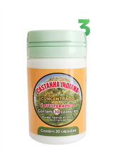 Castanha Indiana - Kit 3 Frascos - Suplemento Natural