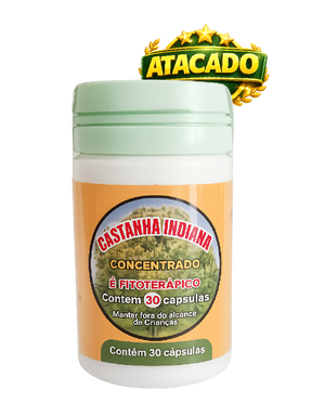 Castanha Indiana - Kit 10 Frascos Atacado - Suplemento Natural