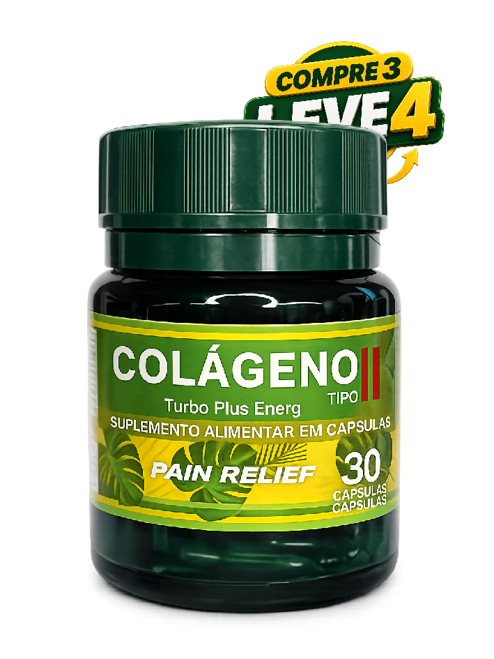 Colágeno Tipo II Pain Relief - Suplemento Natural